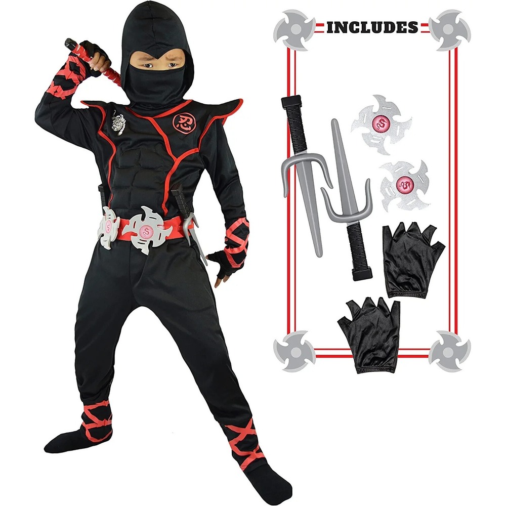 Spooktacular Creations Boys Ninja Deluxe Costume for Kids XL